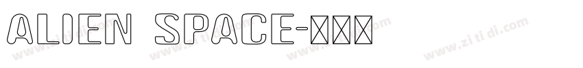 alien space字体转换